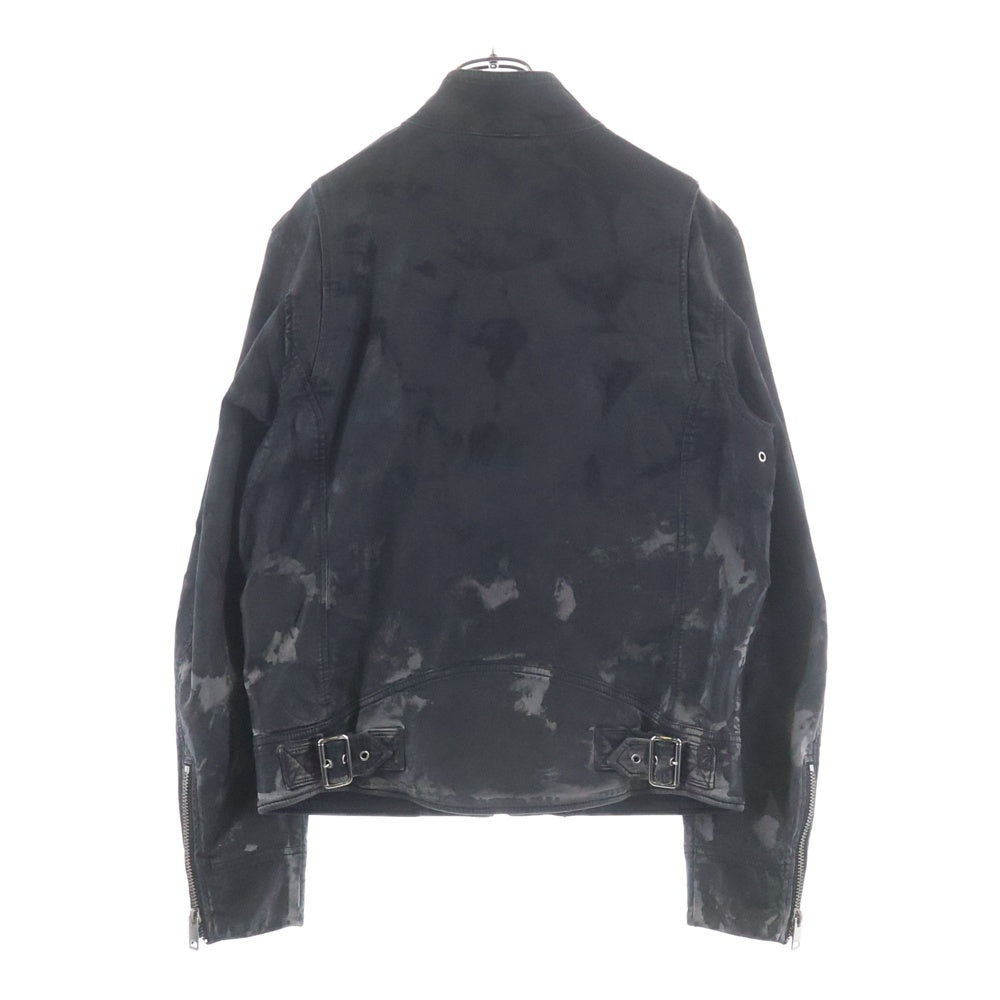 DIESEL(ディーゼル) ペイント加工 ジップアップ ジャケット ブラック