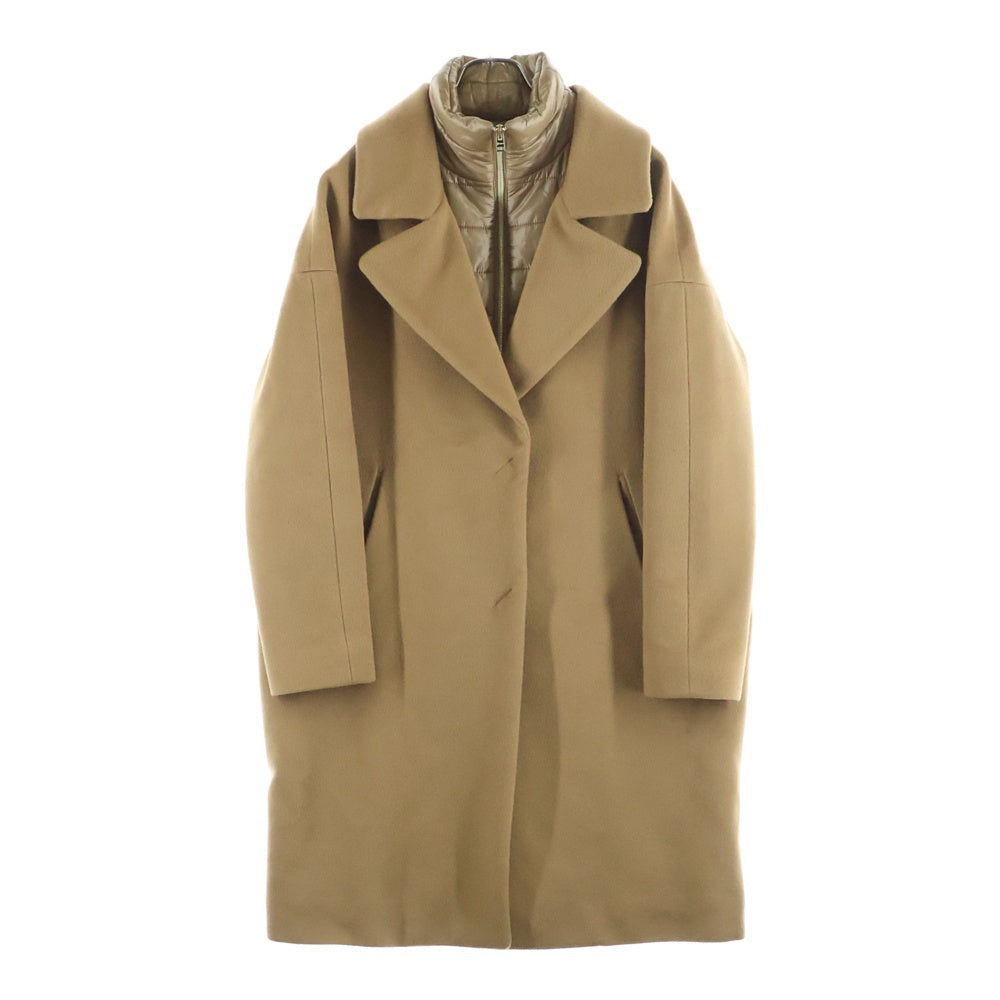 HERNO(ヘルノ) ライナードッキング バージンウールチェスターコート レディース ブラウン GC0314D-33313-2105