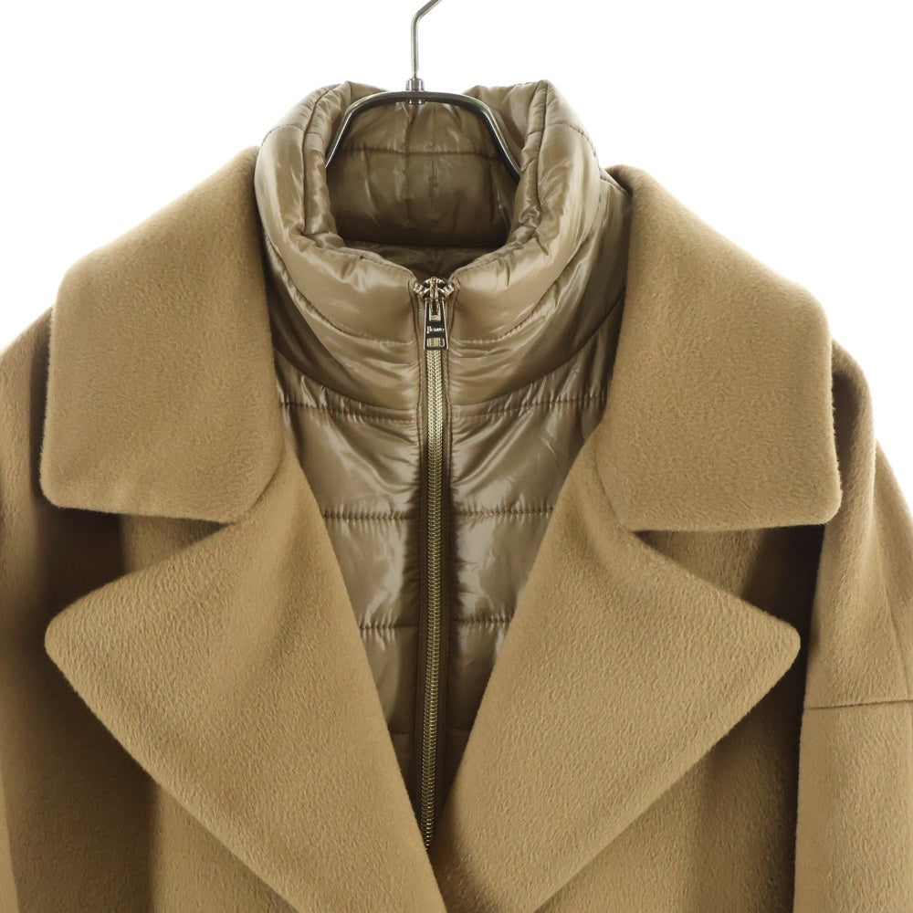 HERNO(ヘルノ) ライナードッキング バージンウールチェスターコート レディース ブラウン GC0314D-33313-2105