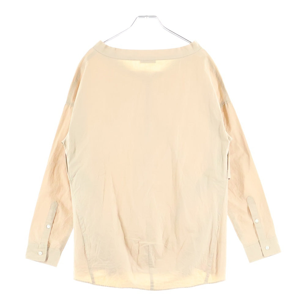 Deuxieme Classe(ドゥーズィエムクラス) コットンリネン プルオーバー長袖シャツ レディース ベージュ 17-051-500-5020-1-0