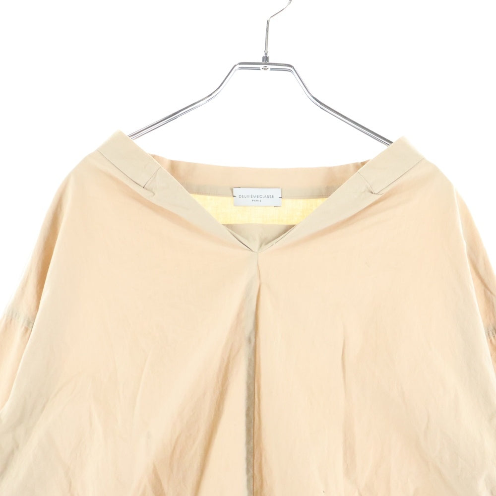 Deuxieme Classe(ドゥーズィエムクラス) コットンリネン プルオーバー長袖シャツ レディース ベージュ 17-051-500-5020-1-0