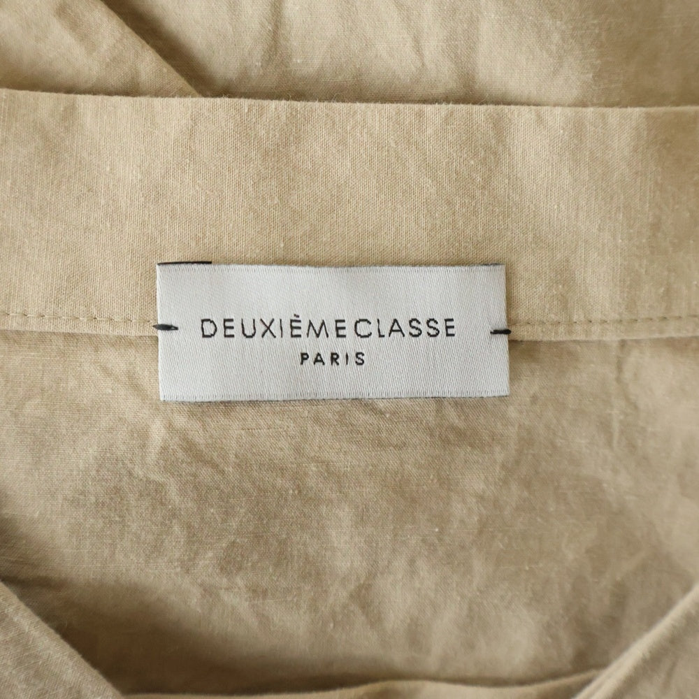 Deuxieme Classe(ドゥーズィエムクラス) コットンリネン プルオーバー長袖シャツ レディース ベージュ 17-051-500-5020-1-0