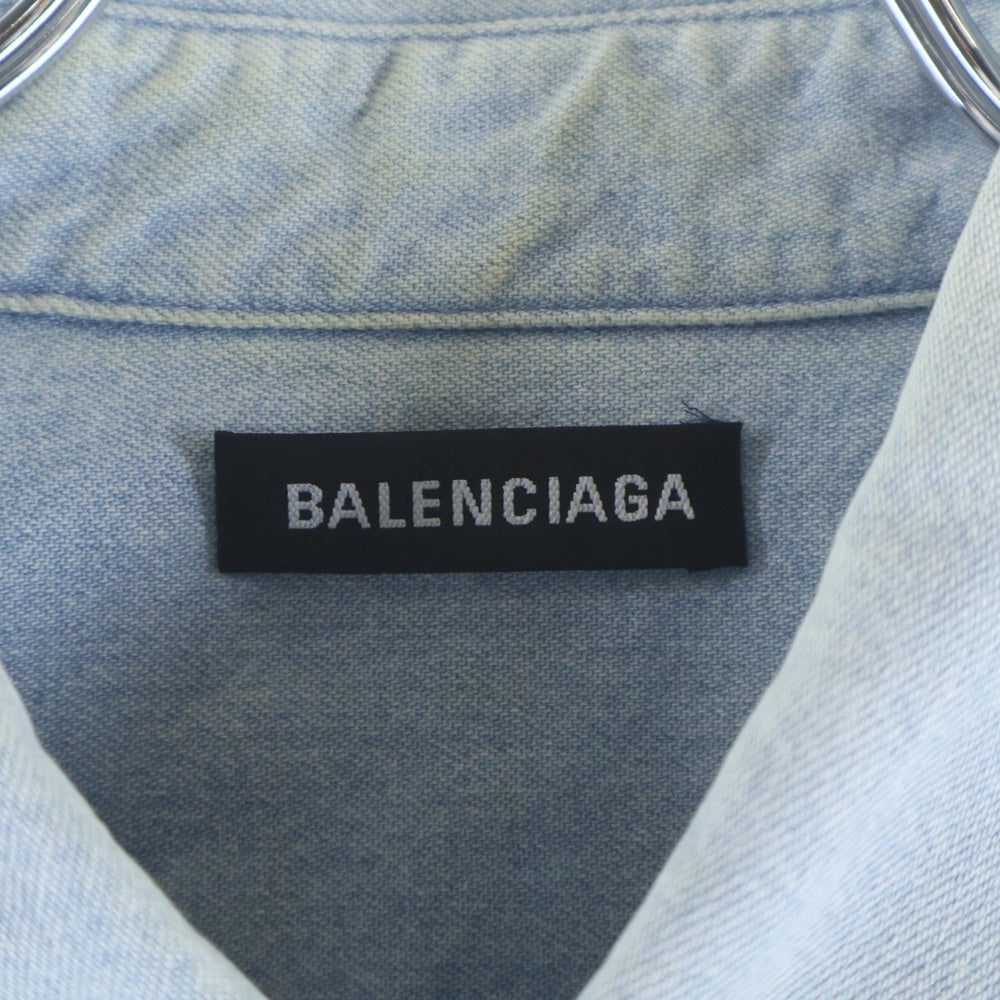 BALENCIAGA(バレンシアガ) 19SS Back Logo Denim Shirt バックロゴ