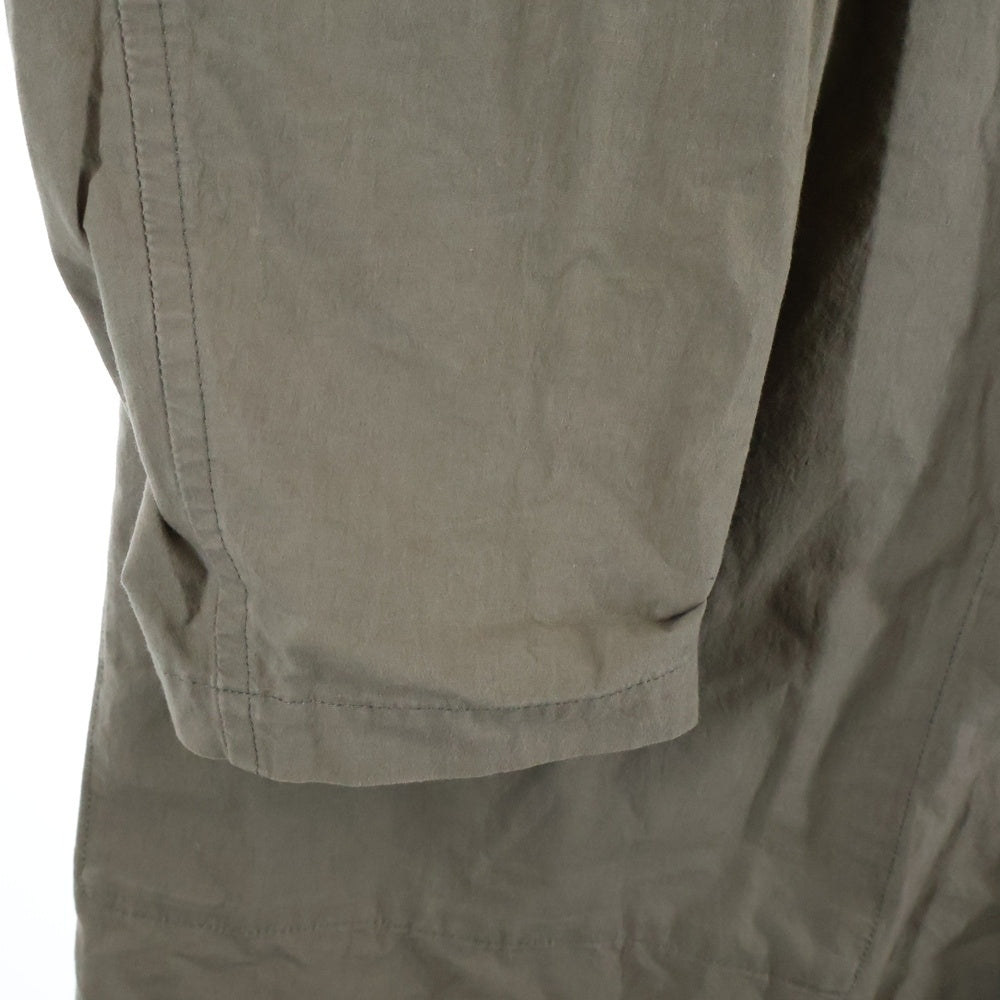 Yohji Yamamoto POUR HOMME(ヨウジヤマモト プールオム) 10AW ノーカラー コットン 5B コート グレー HJ-C01-044
