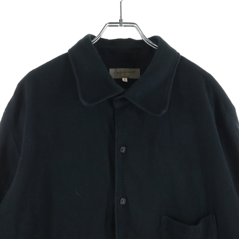 Yohji Yamamoto POUR HOMME(ヨウジヤマモト プールオム) 11SS コットンジャージーロング長袖シャツ ブラック H0-B31-980