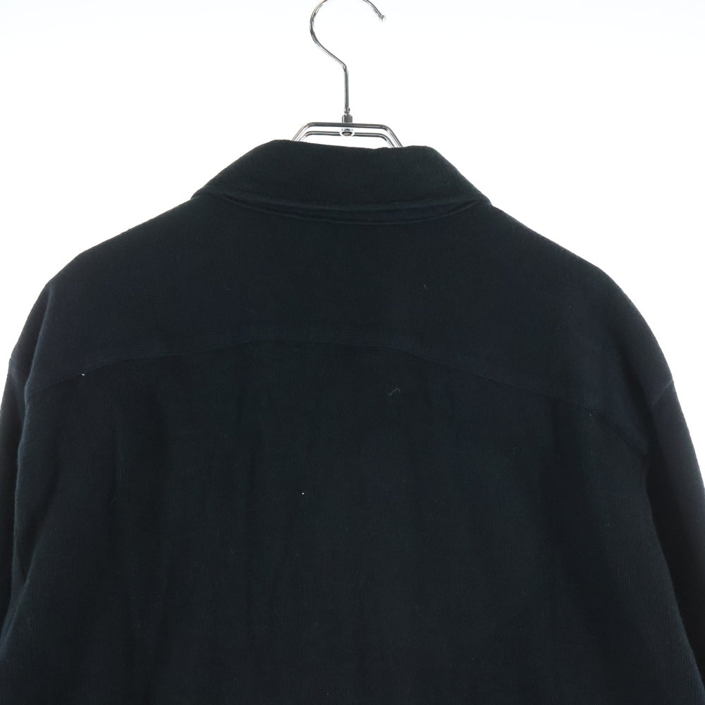 Yohji Yamamoto POUR HOMME(ヨウジヤマモト プールオム) 11SS コットンジャージーロング長袖シャツ ブラック H0-B31-980
