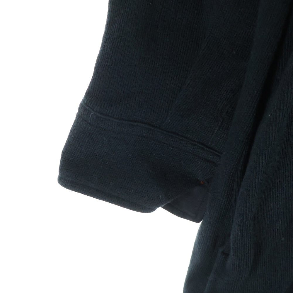 Yohji Yamamoto POUR HOMME(ヨウジヤマモト プールオム) 11SS コットンジャージーロング長袖シャツ ブラック H0-B31-980