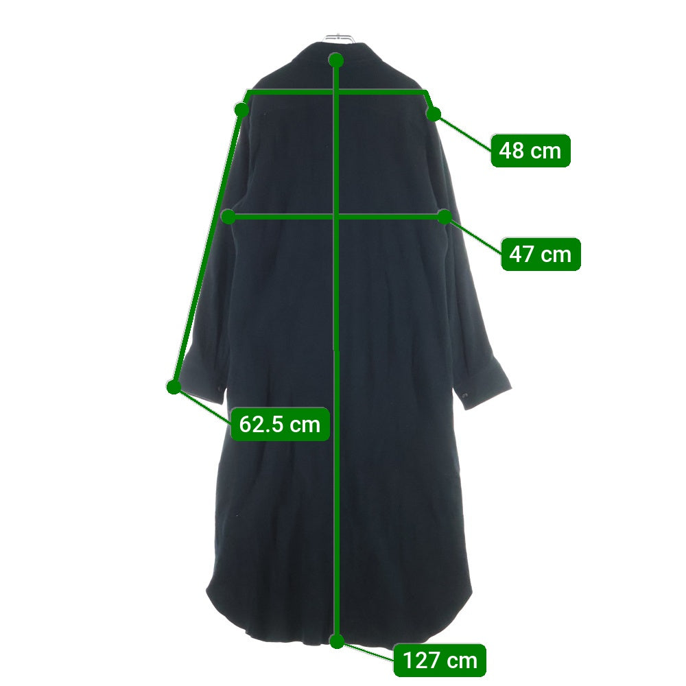 Yohji Yamamoto POUR HOMME(ヨウジヤマモト プールオム) 11SS コットンジャージーロング長袖シャツ ブラック H0-B31-980
