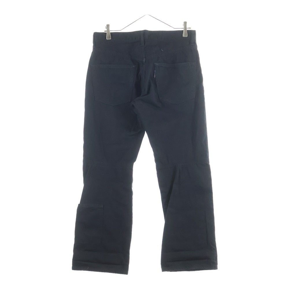 Yohji Yamamoto POUR HOMME(ヨウジヤマモト プールオム) ストレート コットン ブラックデニムパンツ ブラック HP-P70-027