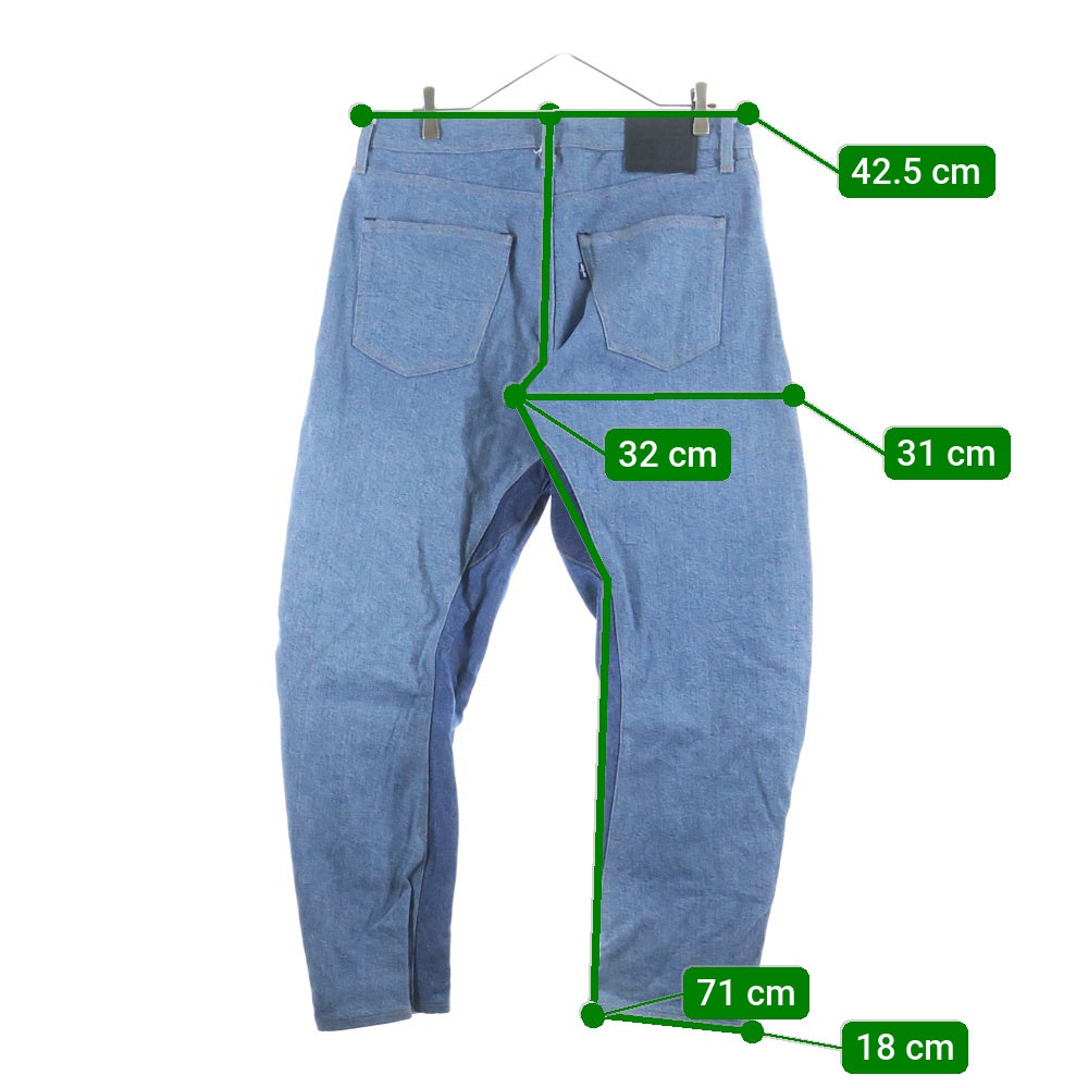 Levi's(リーバイス) MADE&CRAFTED RODEO ロデオ 立体裁断 切り替えデザイン サルエルデニムパンツ インディゴ PC9-75732-0000