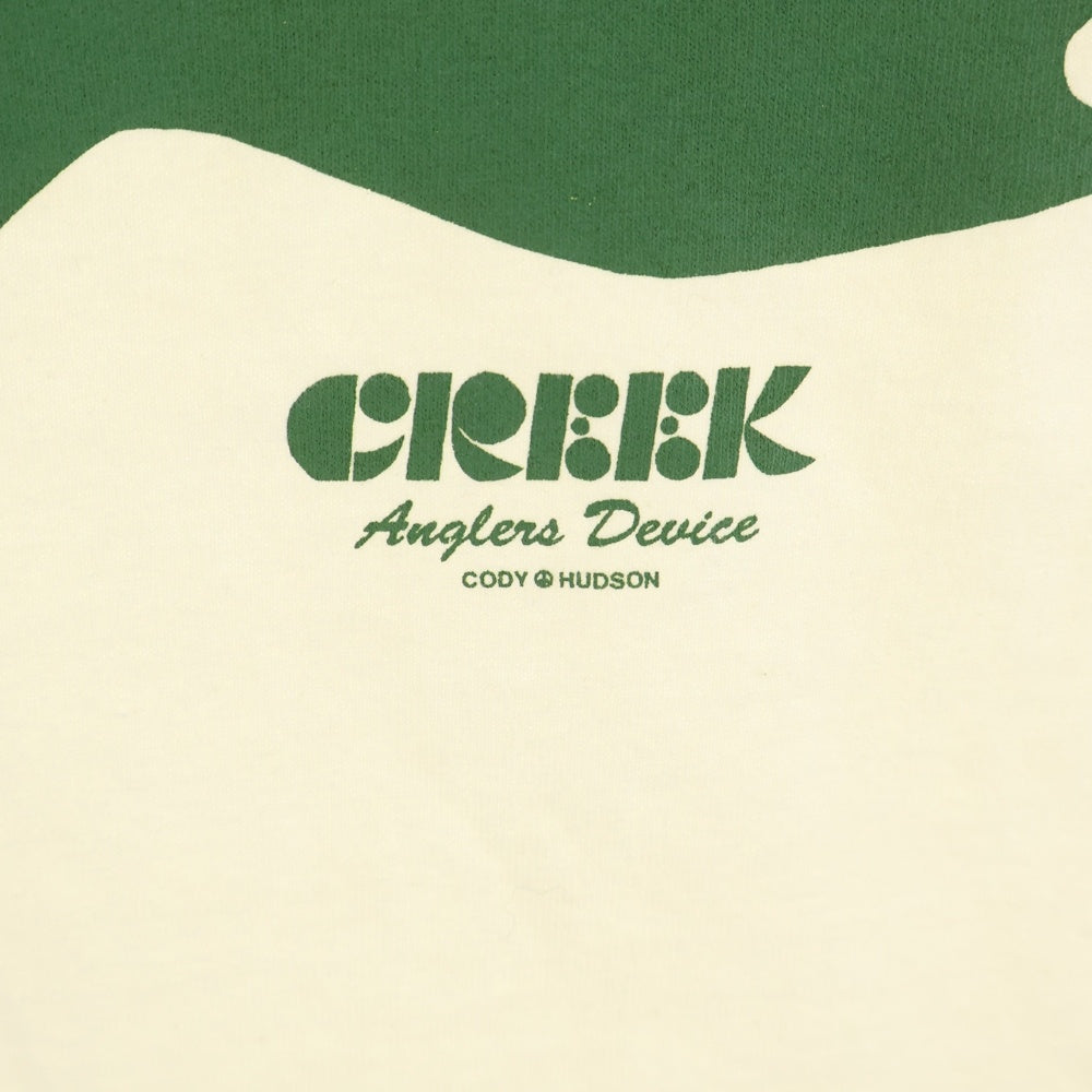 Creek Angler's Device(クリーク アングラーズ デバイス) フロント ロゴ クルーネック 半袖Tシャツ カットソー ベージュ
