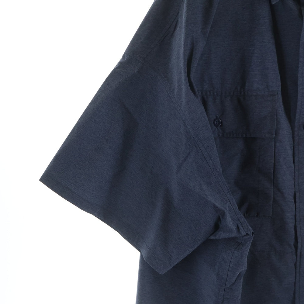 FreshService(フレッシュサービス) 刺繍ロゴ ナイロン 半袖シャツ ネイビー FSW-22-SH_200B