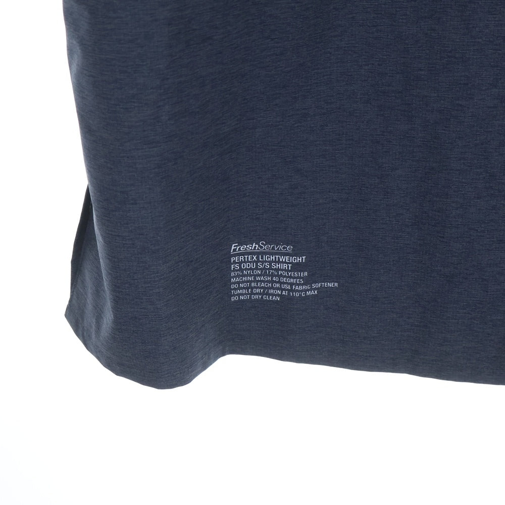 FreshService(フレッシュサービス) 刺繍ロゴ ナイロン 半袖シャツ ネイビー FSW-22-SH_200B