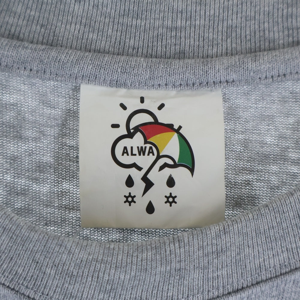 ALWAYTH(オルウェイス) 22SS×Arnold Palmer アーノルドパーマー 刺繍ロゴ クルーネック 半袖Tシャツ カットソー ホワイト AWXP-22SS-004