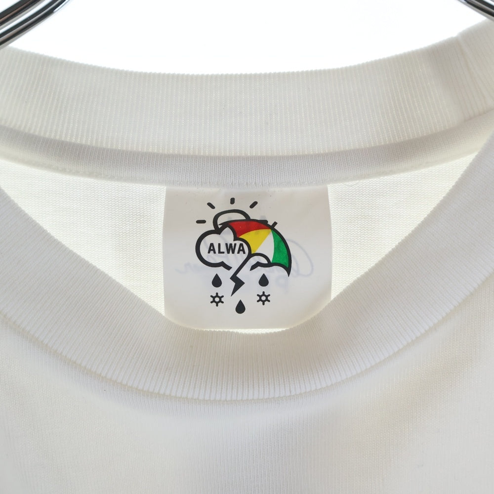 ALWAYTH(オルウェイス) 22SS×Arnold Palmer アーノルドパーマー 刺繍ロゴ クルーネック 半袖Tシャツ カットソー ホワイト AWXP-22SS-004