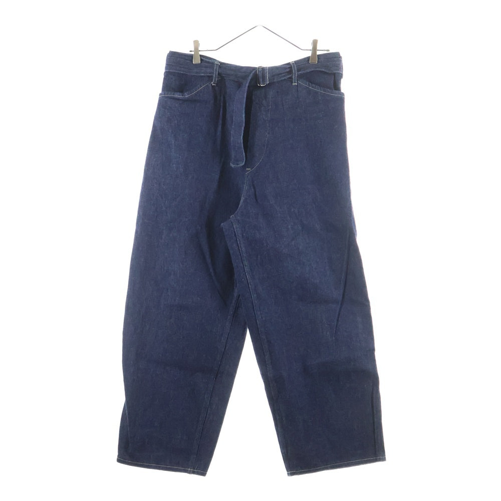 COMOLI(コモリ) 22SS デニム ベルテッドパンツ ジーンズ インディゴ V01-03001