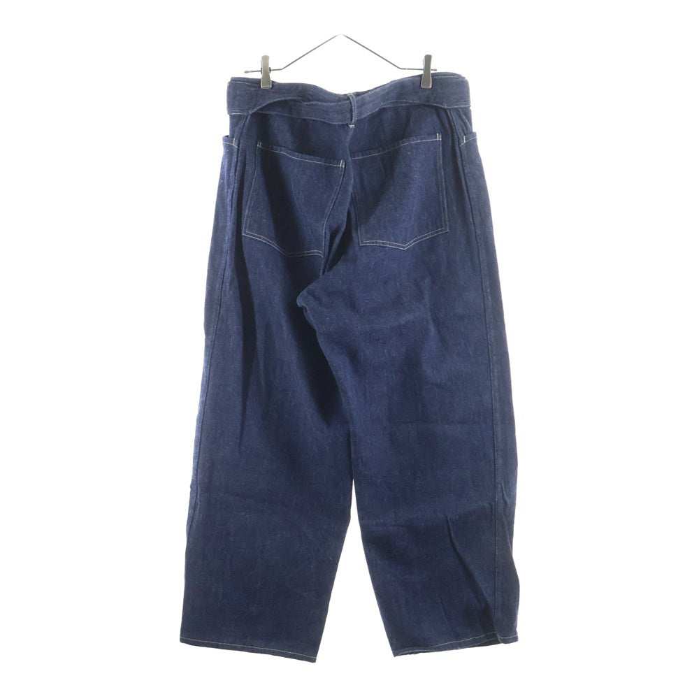 COMOLI(コモリ) 22SS デニム ベルテッドパンツ ジーンズ インディゴ V01-03001