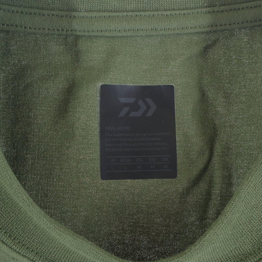 DAIWA PIER39(ダイワ ピアサーティナイン) Drawstring Tee ドローストリング クルーネック 半袖Tシャツ カットソー カーキ BE-37023