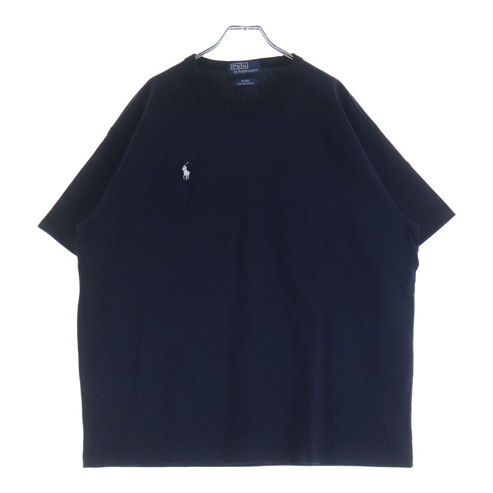 POLO RALPH LAUREN(ポロラルフローレン) ×BEAMS別注 刺繍ロゴ クルーネック 半袖Tシャツ カットソー ネイビー