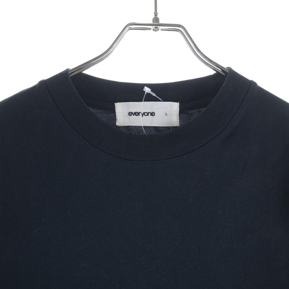 everyone(エブリワン) 23SS コットン クルーネック 長袖Tシャツ カットソー ネイビー EV23-CS05