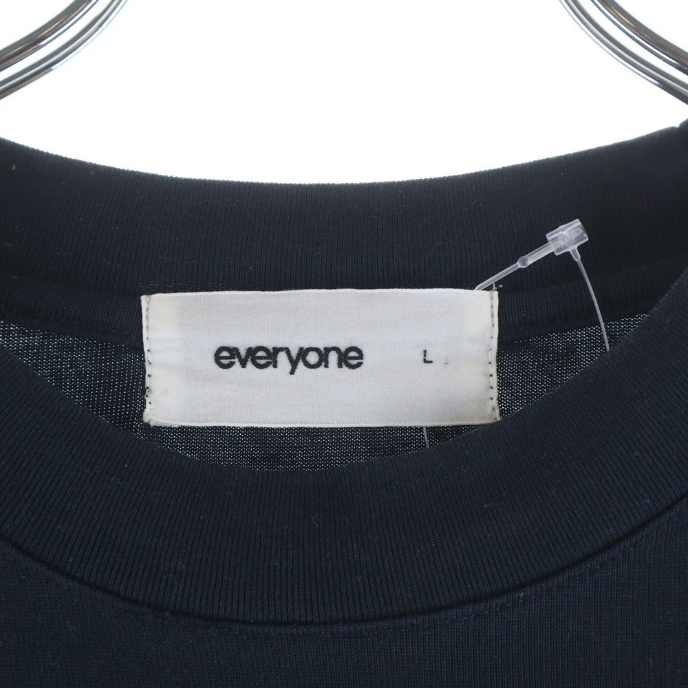 everyone(エブリワン) 23SS コットン クルーネック 長袖Tシャツ カットソー ネイビー EV23-CS05
