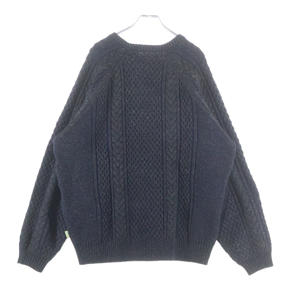 SSZ(エスエスズィー) 22AW ×BEAMS別注 ケーブルニット 長袖セーター ネイビー 22F-SK305