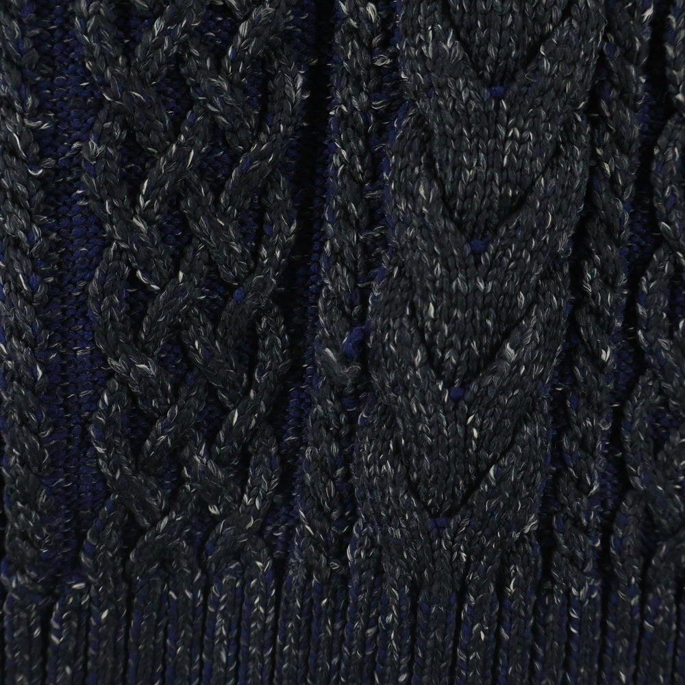 SSZ(エスエスズィー) 22AW ×BEAMS別注 ケーブルニット 長袖セーター ネイビー 22F-SK305