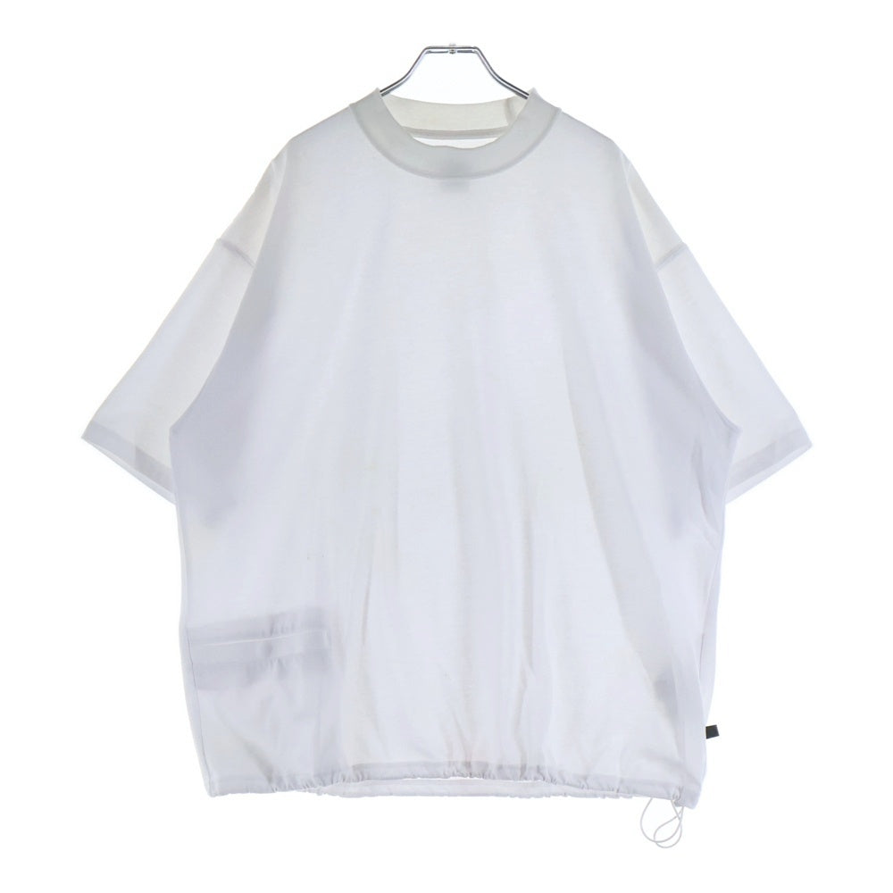 DAIWA PIER39(ダイワ ピアサーティナイン) 21SS HI CREW NECK TEE ハイクルーネック 半袖Tシャツ カットソー ホワイト BE-38221S