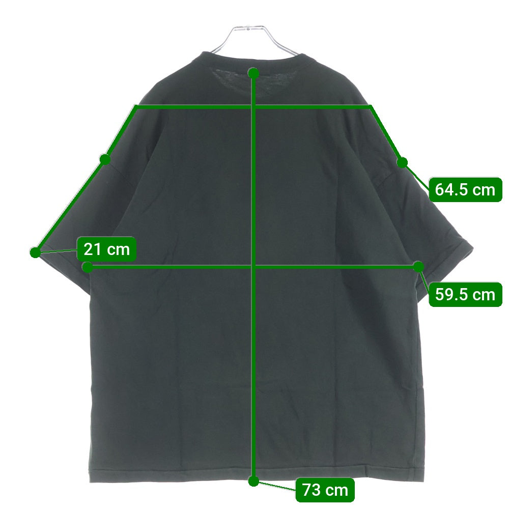 adidas YEEZY SEASON 5(イージー シーズンファイブ) フロントプリント クルーネック 半袖Tシャツ カットソー グリーン KW5U1220