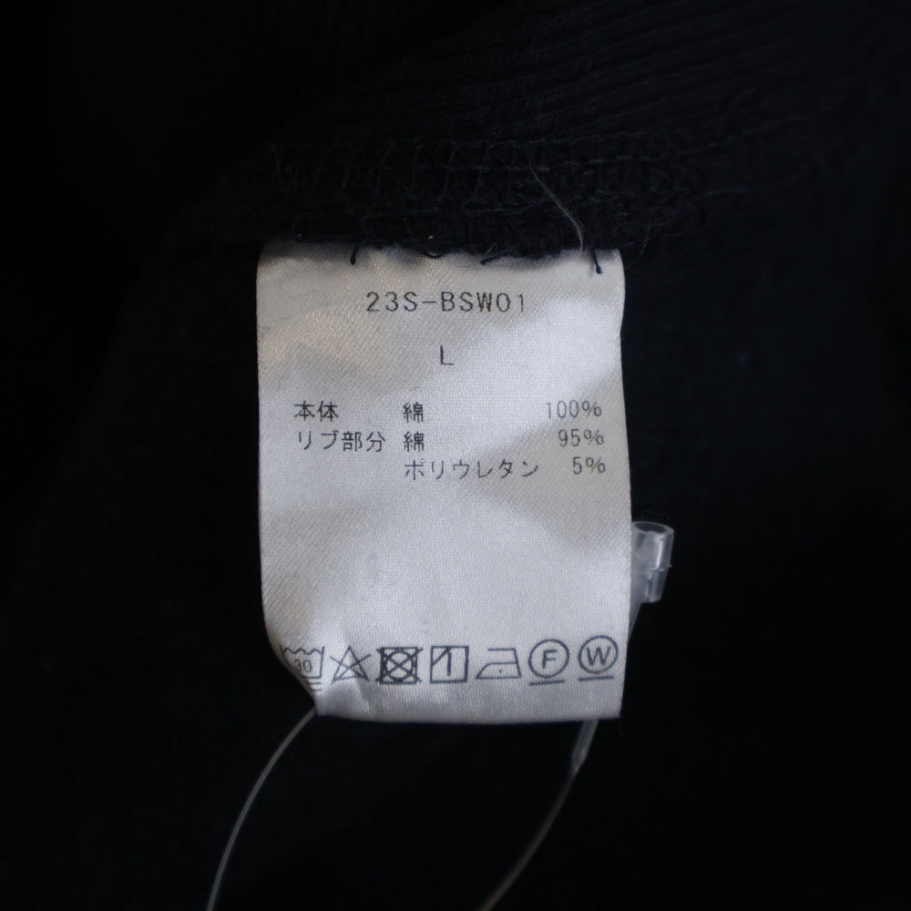 NO BRAND(ノーブランド) BELL STAMP WEAR ベルスタンプ ウェア 23SS 裏起毛 クルーネック 長袖スウェットトレーナー カットソー 23S-BSW01