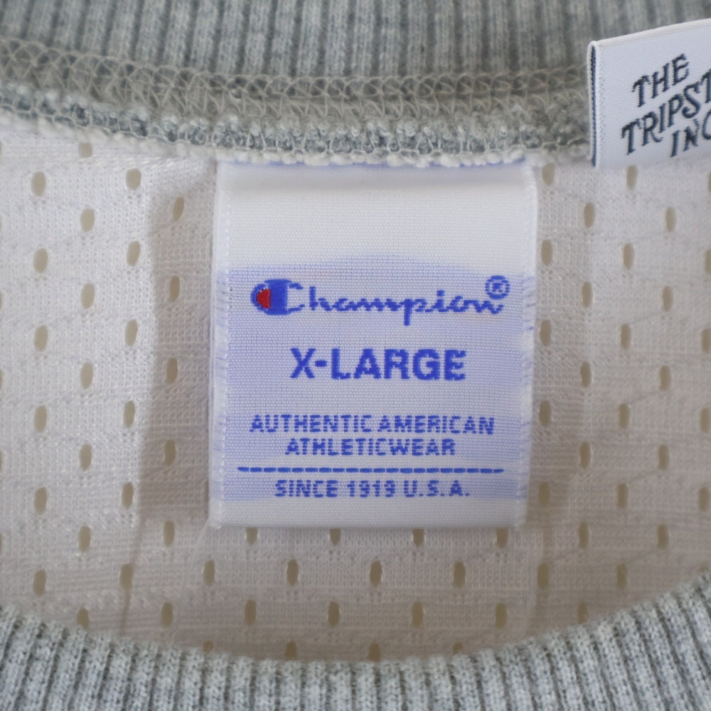 CHAMPION(チャンピオン) 22AW×BEAMS別注 TRIPSTER SWEAT SHIRT トリップスター スウェットシャツ トレーナー グレー C8-W044