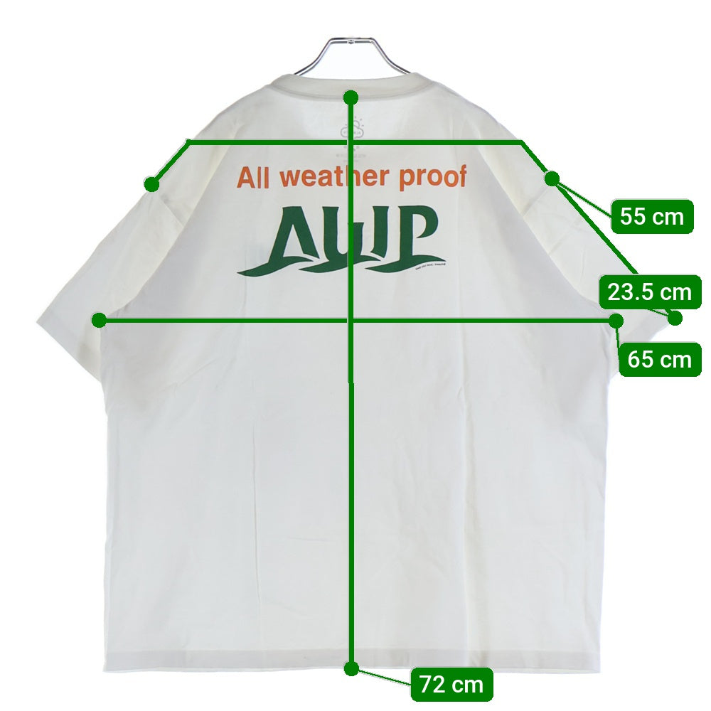 ALWAYTH(オルウェイス) バックプリント クルーネック 半袖Tシャツ カットソー ホワイト