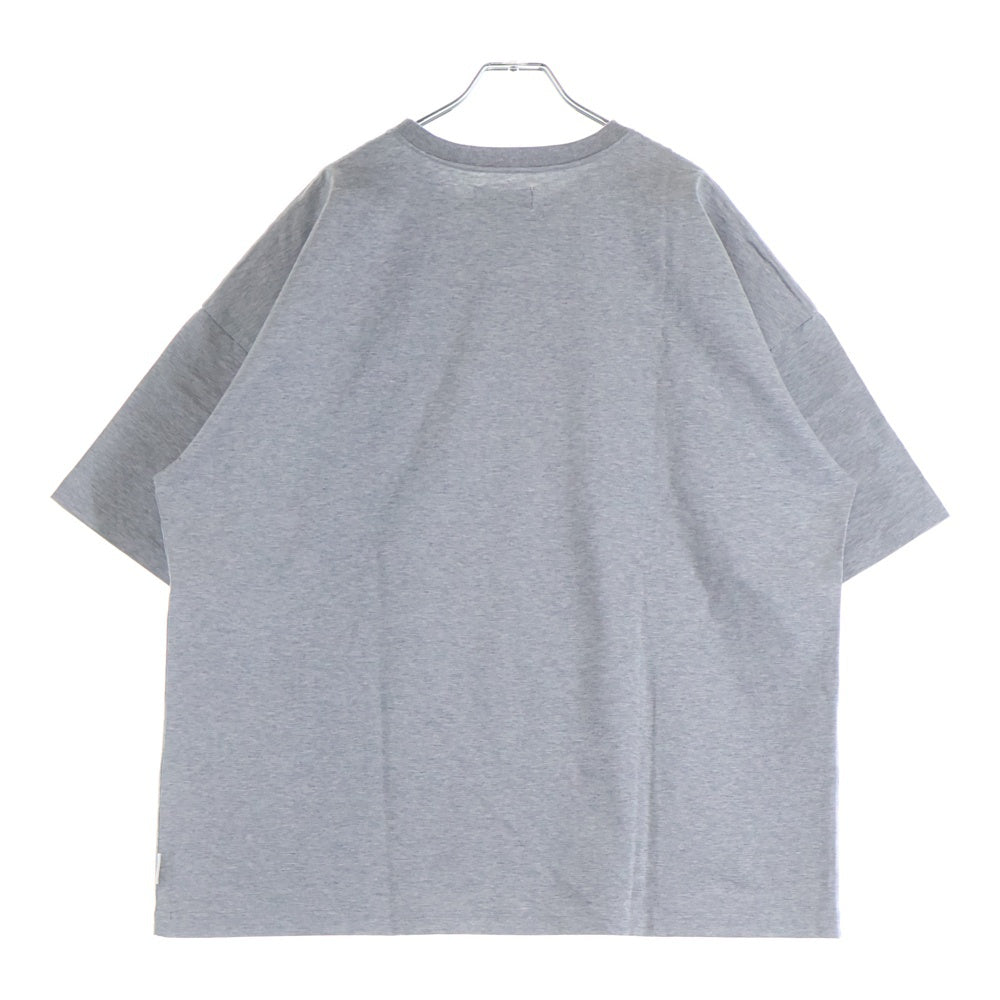 TTTMSW(ティーモダンストリートウェア) TTTMSW ティーモダンストリートウェア フロントロゴ クルーネック 半袖Tシャツ カットソー グレー TTT-CT06