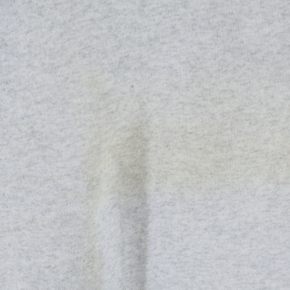 Mercedes Anchor Inc.(メルセデスアンカーインク) フロントプリント クルーネック 長袖スウェットトレーナー グレー