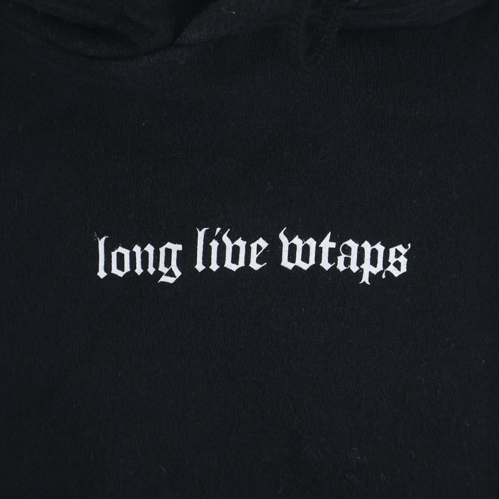 WTAPS(ダブルタップス) 21AW LLW ロゴ プルオーバー パーカーブラック 212ATDT-HP01S
