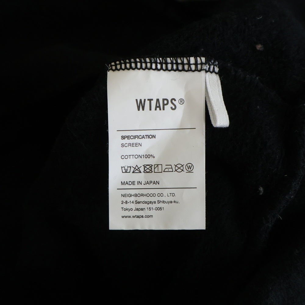 WTAPS(ダブルタップス) 21AW LLW ロゴ プルオーバー パーカーブラック 212ATDT-HP01S