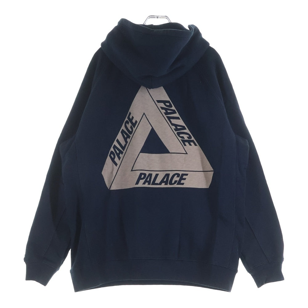 Palace Skateboards(パレススケートボーズ) SLUB HOOD ロゴプリントプルオーバーパーカー ネイビー