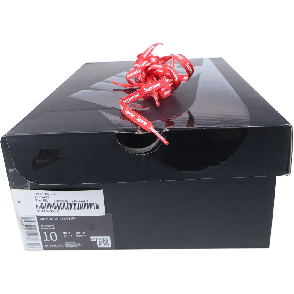 NIKE(ナイキ) ×SUPREME AIR FORCE 1 LOW シュプリーム エアフォース ローカットスニーカー ホワイト US10/28cm CU9225-100
