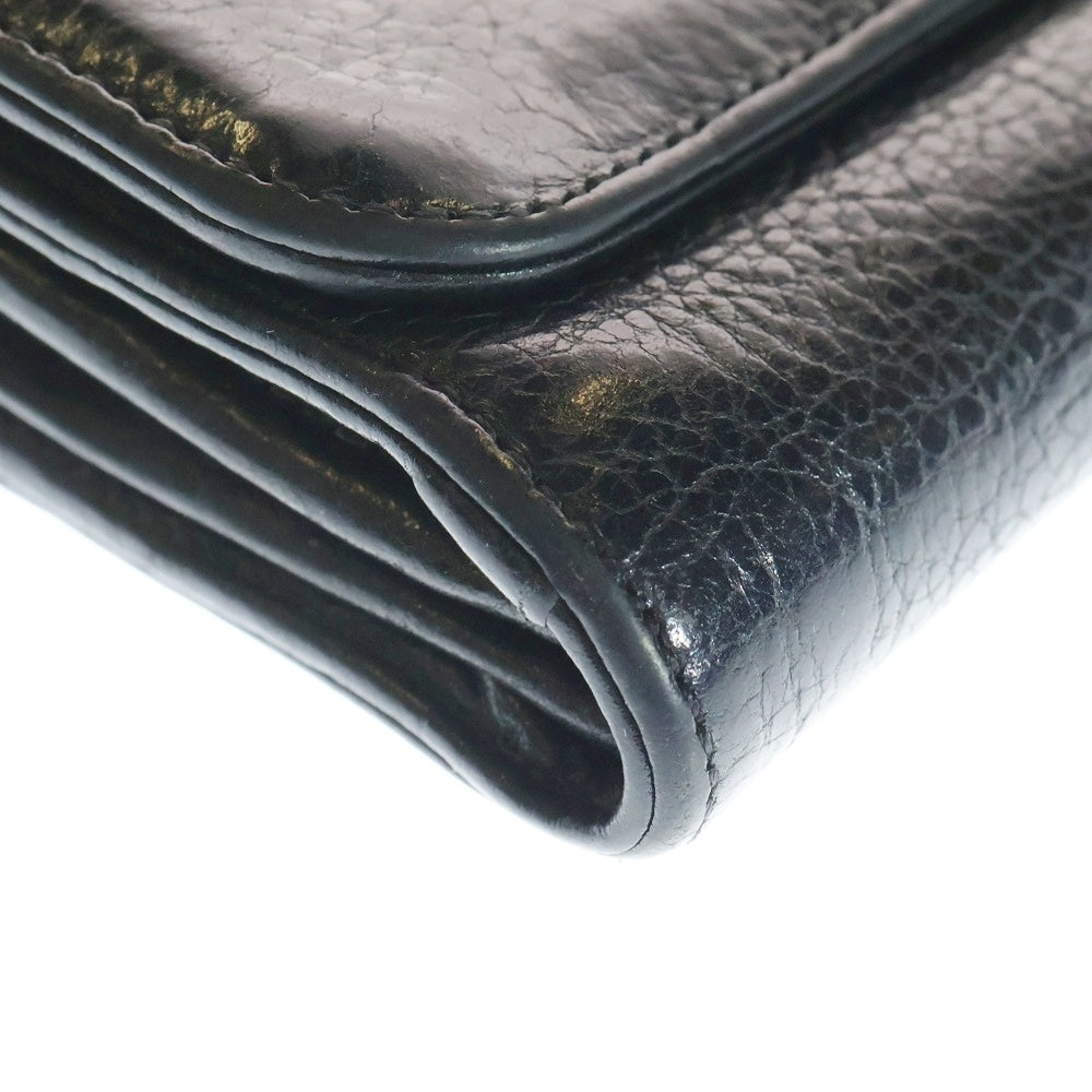 CHROME HEARTS(クロムハーツ) JUDY CROSS BALL ジュディ クロス ボール ボタン レザーウォレット 長財布 ブラック BCA366