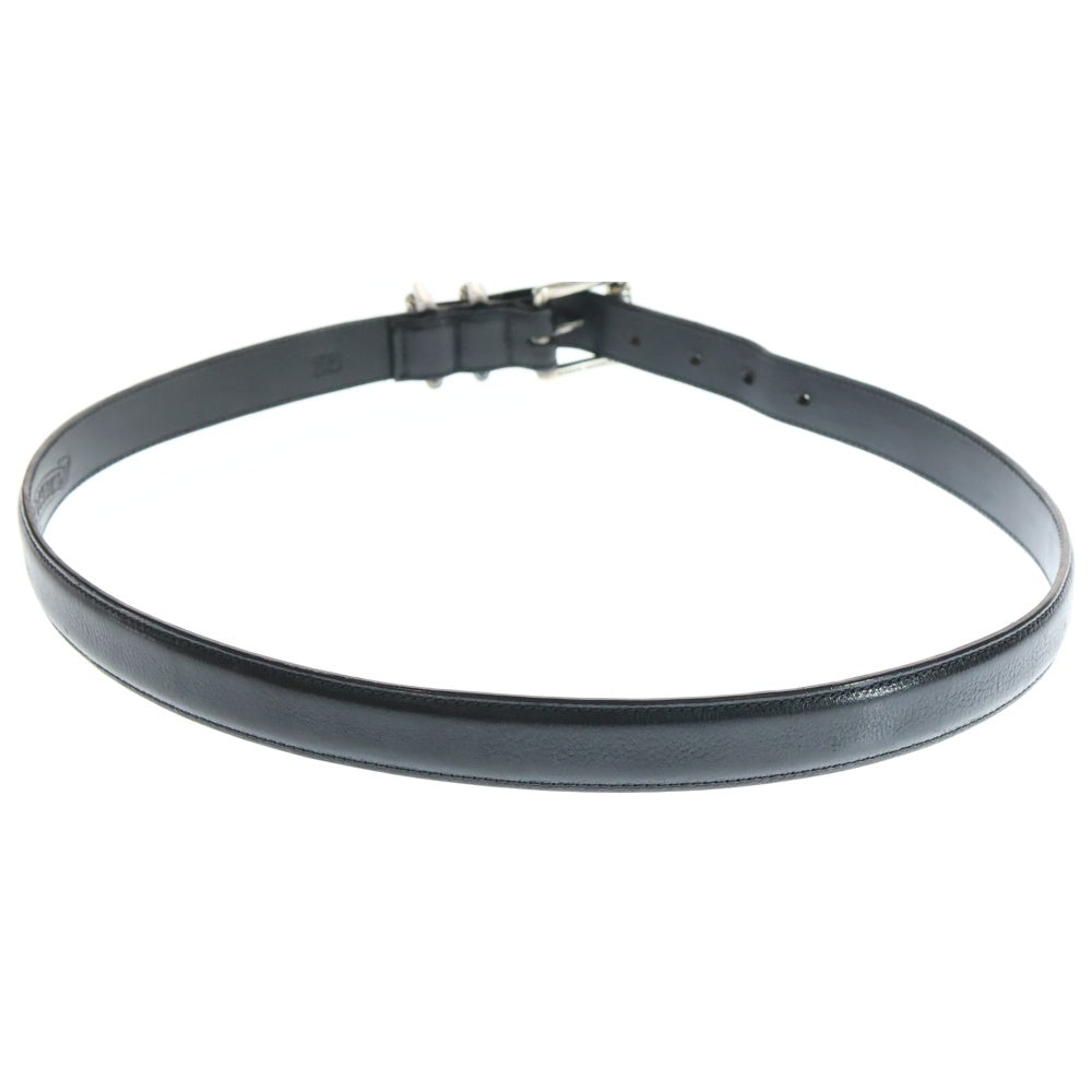 CHROME HEARTS(クロムハーツ) BLT ROLLER 3PC 1.0inch 3PCローラーバックル レザーベルト シルバー/ブラック