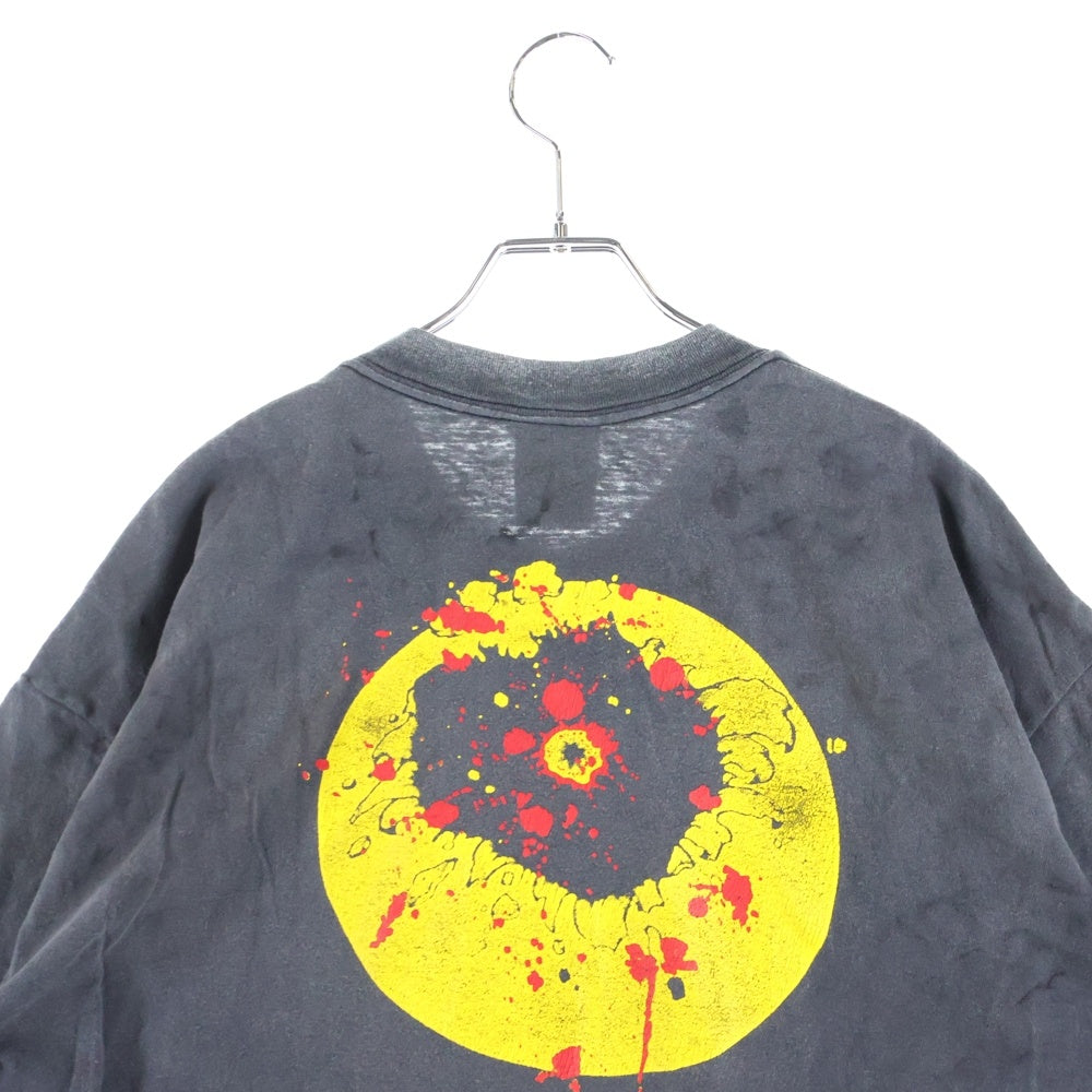 READY MADE(レディメイド) SMILE TEE フロントスマイルプリント クルーネック半袖Tシャツカットソー ブラック RE-CO-BK-00-00-279