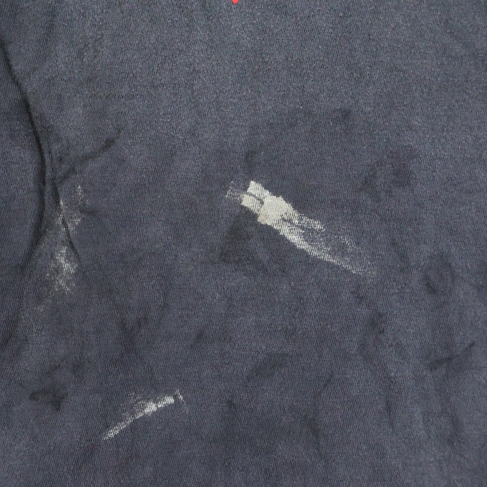 READY MADE(レディメイド) SMILE TEE フロントスマイルプリント クルーネック半袖Tシャツカットソー ブラック RE-CO-BK-00-00-279