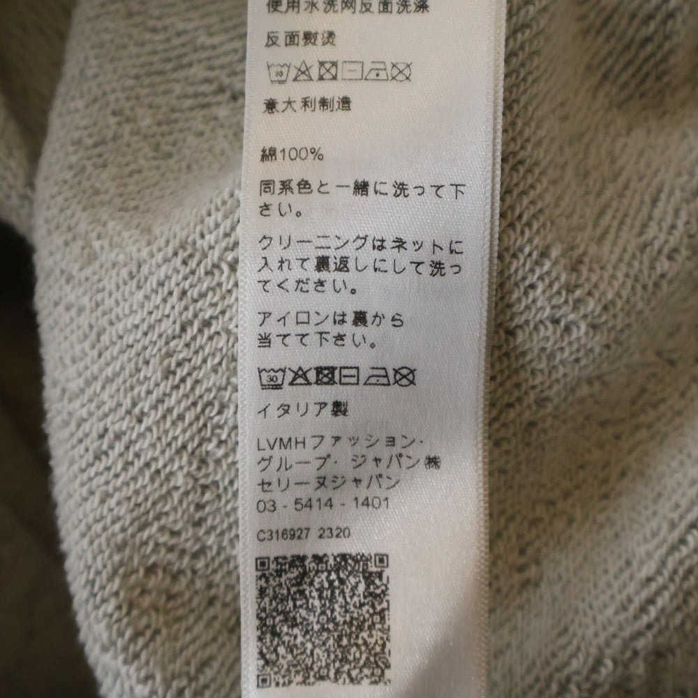 CELINE(セリーヌ) 23AW フロントロゴ刺繍 クルーネック長袖スウェットトレーナー グレー レディース 2Y28D670Q.09HA