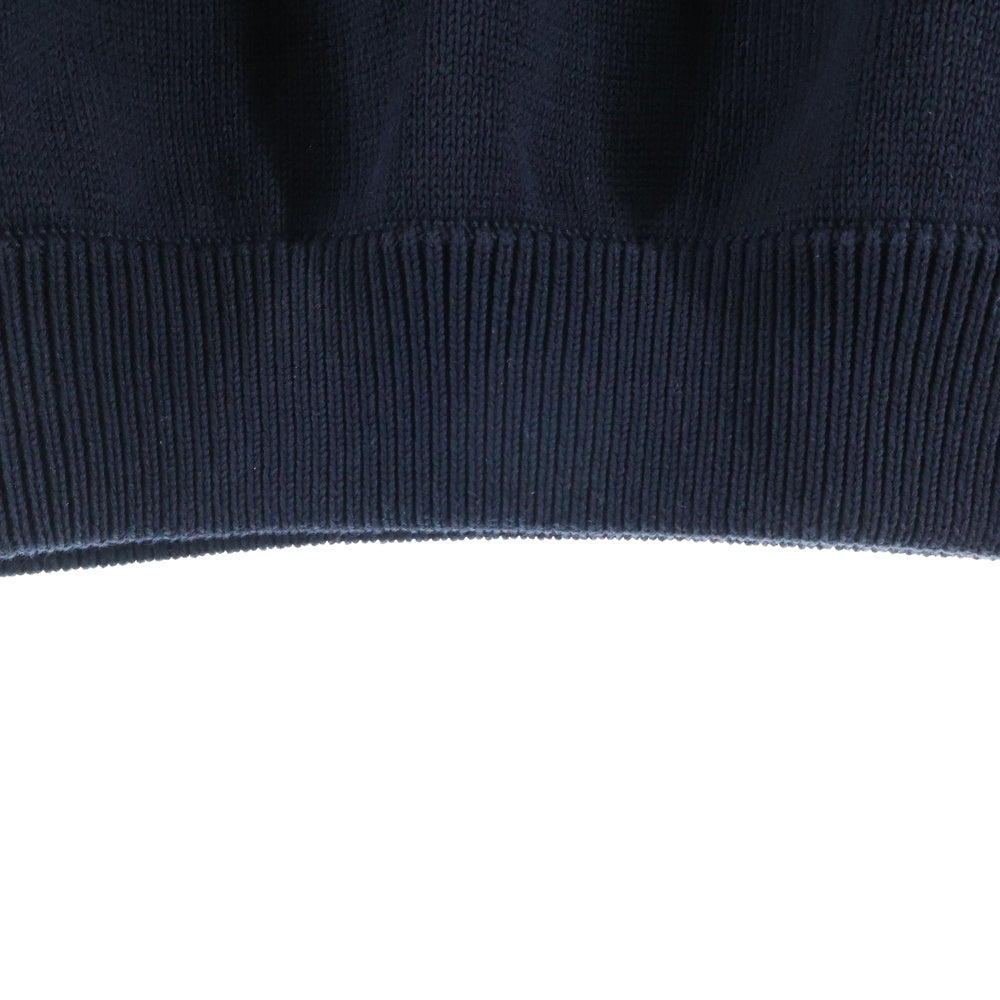 DIOR(ディオール) OBLIQUE オブリーク サイド総柄 クルーネック長袖ニット ネイビー 113M638AT187