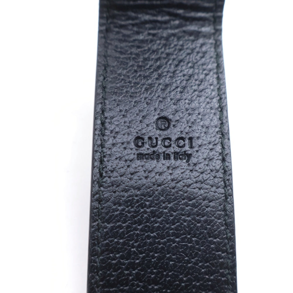 GUCCI(グッチ) インターロッキン Gロゴ レザー マネークリップ ブラック