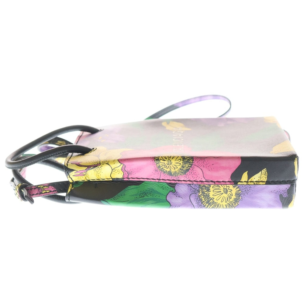 BALENCIAGA(バレンシアガ) フワラープリント ショッピング ミニショルダーバッグ マルチカラー レディース 593826 1095