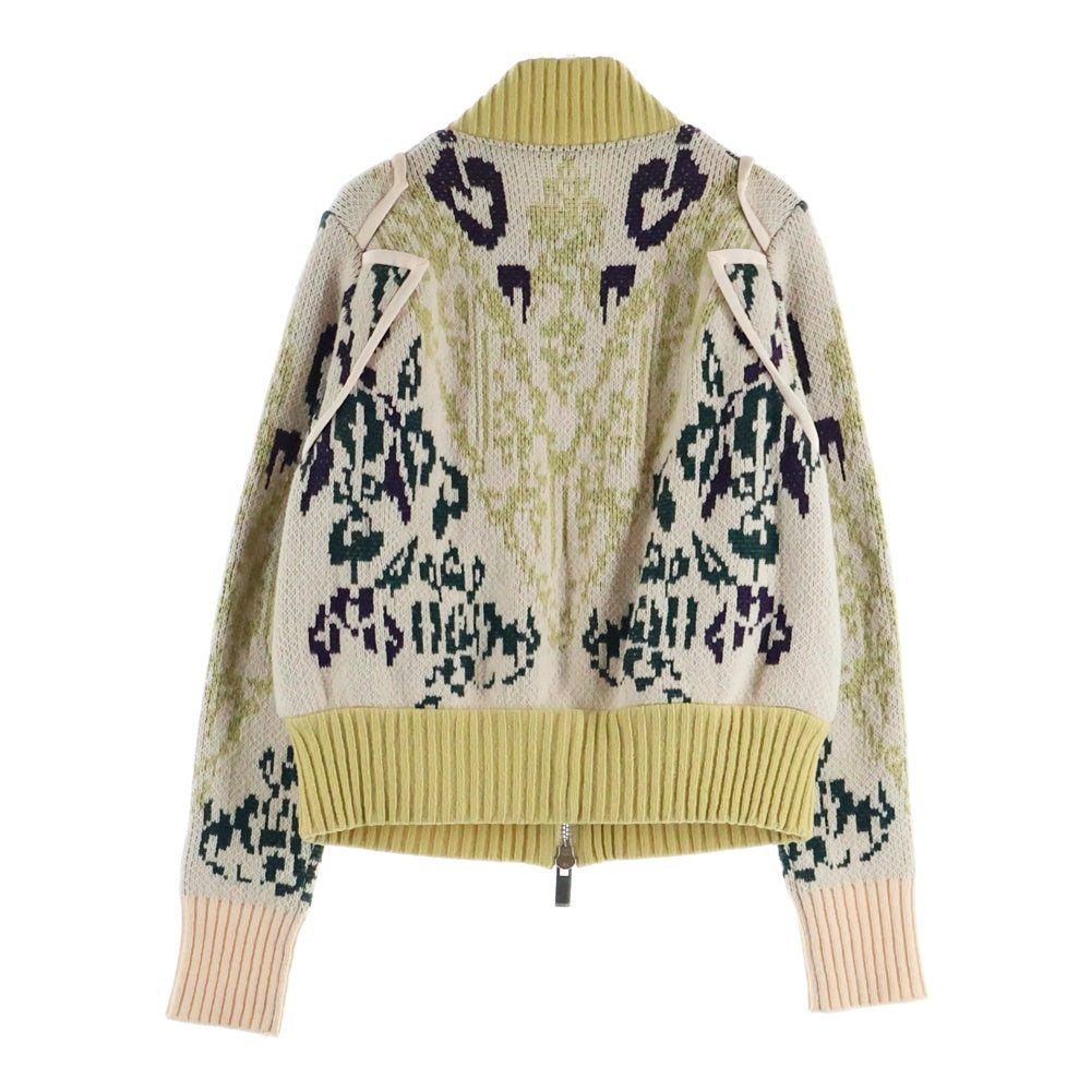 Sacai(サカイ) 16AW ドライバーズ ジップアップ ニットジャケット ベージュ レディース 16-02883