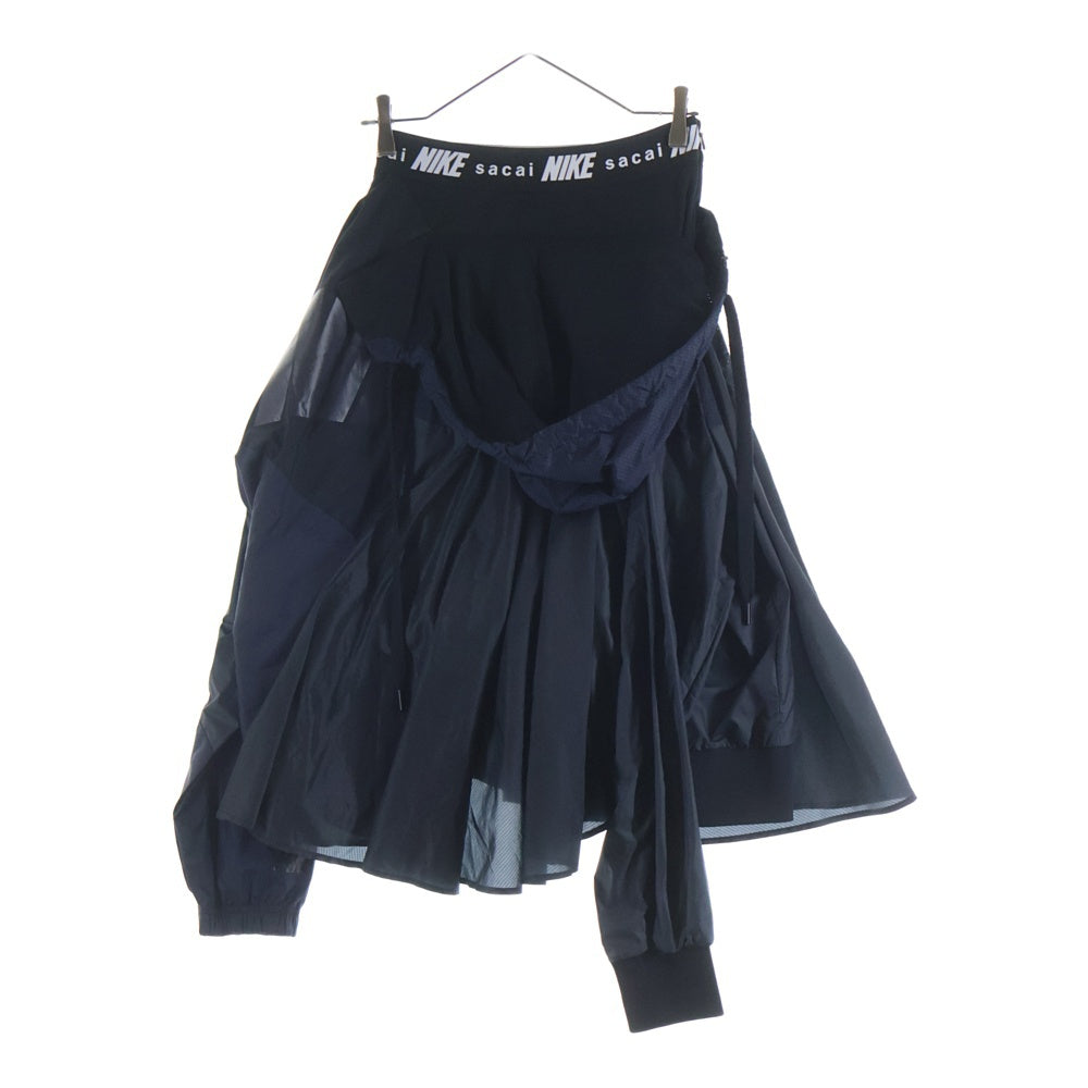Sacai(サカイ) ×NIKE 再構築 ナイロンスカート ブラック レディース CD6299-012