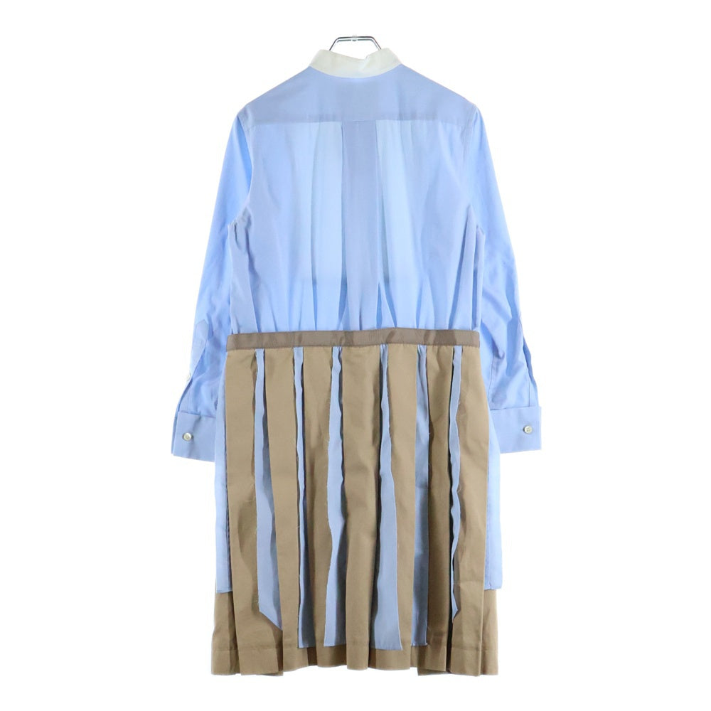 Sacai(サカイ) 13SS シャツ ワンピース ベージュ/ブルー レディース 13-01897