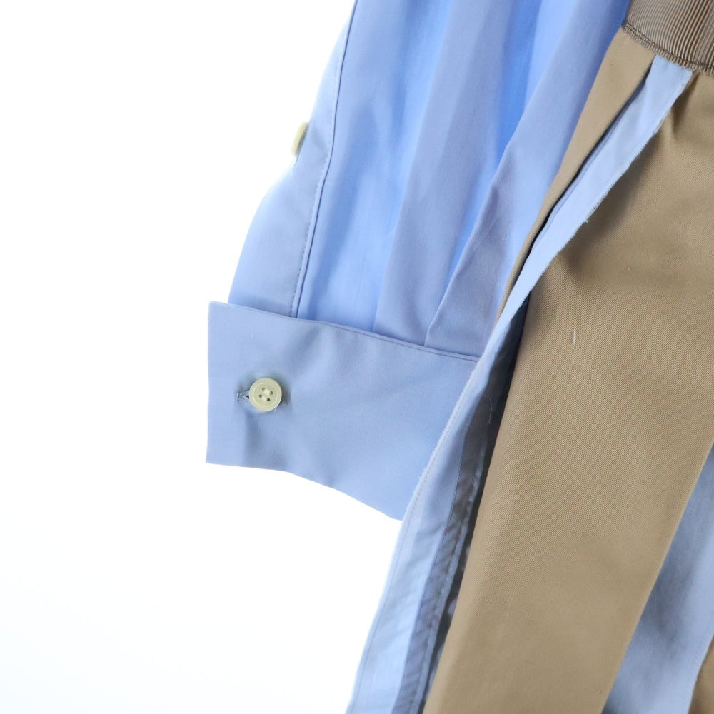 Sacai(サカイ) 13SS シャツ ワンピース ベージュ/ブルー レディース 13-01897